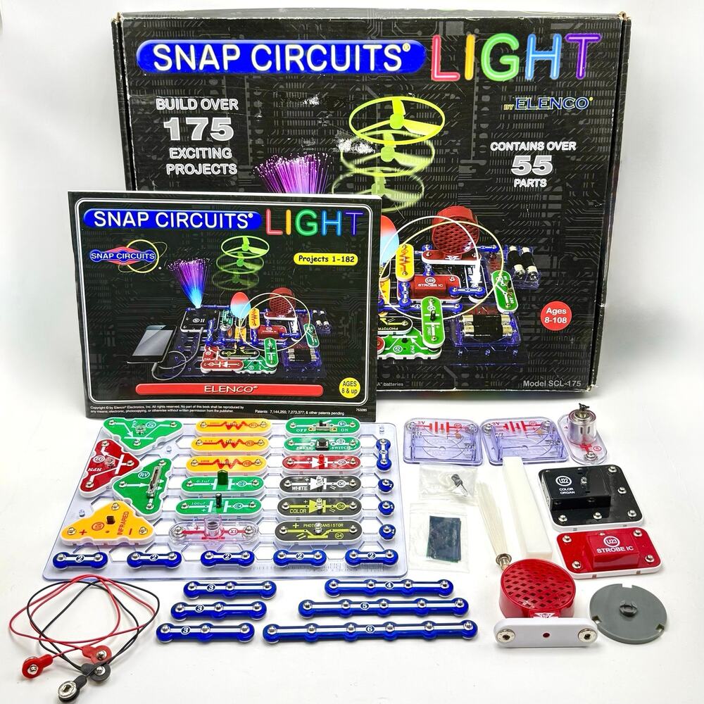 Snap Circuits Light Kit SCL-175 Incomplete Missing Pieces STEM Electronics